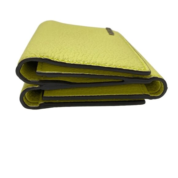 GUCCI - Light Yellow Leather Trifold Wallet 246-080625 - Picture 3 of 9